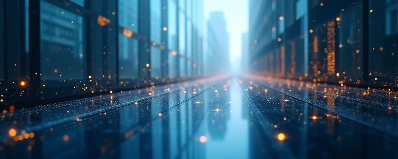 Abstract representation of data security and professional trust